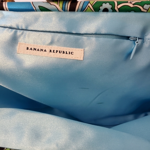 Banana Republic floral bag wood handle - Picture 6 of 6